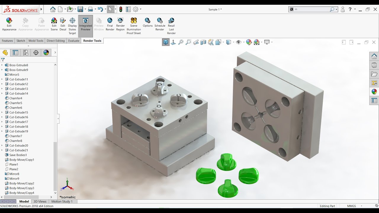 Injection mold tool making process